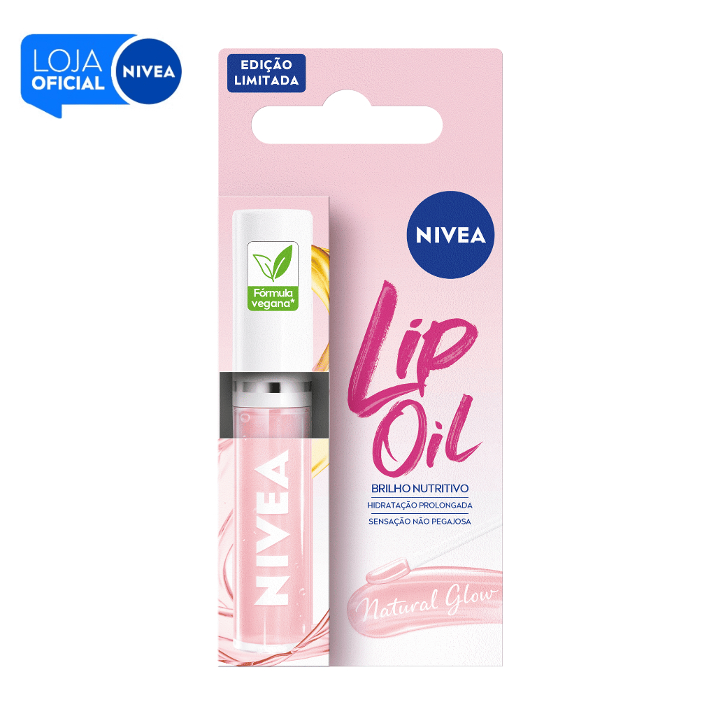 NIVEA Lip Oil Brilho Nutritivo Natural Glow 5,5ml
