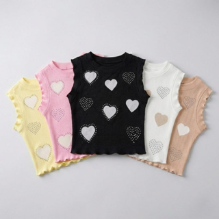 Blusa Cropped Infantil Menina Canelada Corações Strass Babado Frufru Moda Blogueirinha em Oferta na Shopee