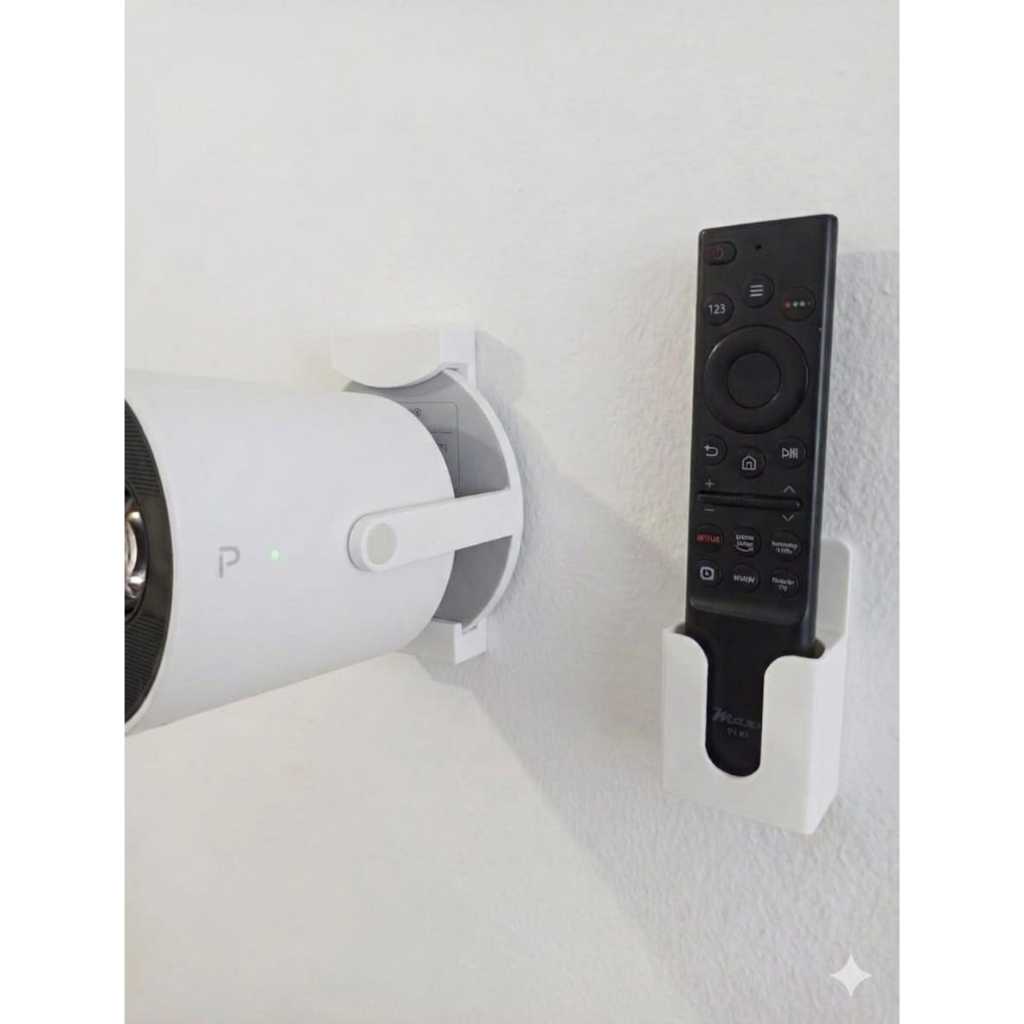 Kit Suporte de Teto e Parede Compatível com Projetor Salange HY300 e Magcubic + Suporte de Controle