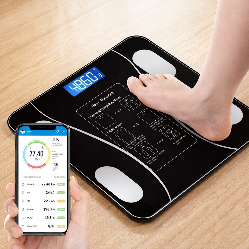 Balança Inteligente Corporal Bluetooth Alta Precisão 140kg Medidor  Peso Massa Muscular Gordura