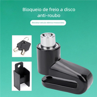 Trava de Disco Cadeado Antifurto Premium - Universal para Moto, Bike e Bicicleta com Dive…