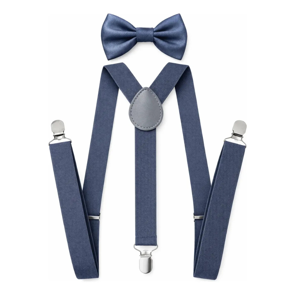 Kit Suspensório + Gravata Borboleta Adulto Várias Cores de Elástico Resistente em Oferta na Shopee