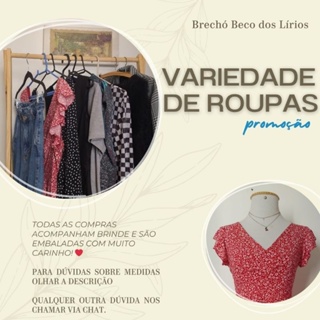 roupas brechó promoção - vestidos, blusas, casacos em Oferta na Shopee