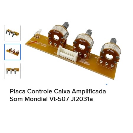 Placa Controle Caixa Amplificada Som Mondial Vt-507 Jl2031a
