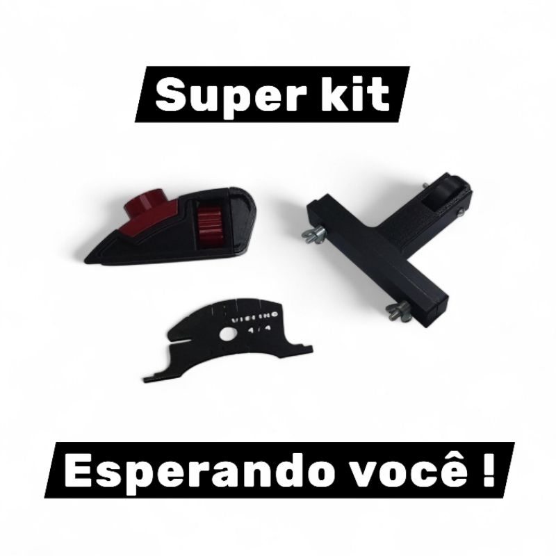 Kit Luthier Violino - Ferramentas de Ajuste de Cavalete (Carrinho + Gabarito + Mini Plaina)