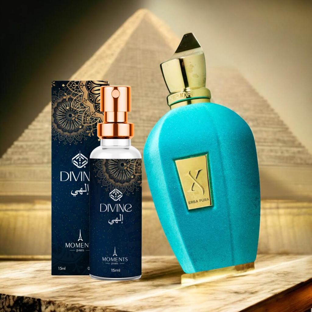 Divine Xerjoff Perfume Arabe Contratipo Eau de Parfum EDP 15 ML Moments Unissex Masculino Feminino
