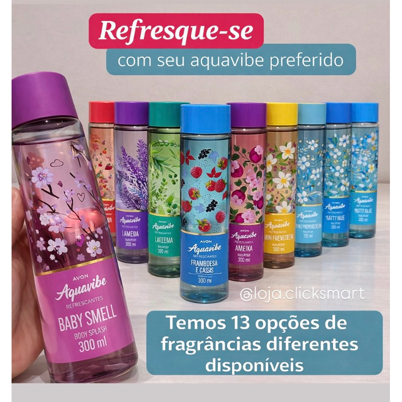 BODY SPLASH AQUAVIBE 300ML AVON | COLÔNIA USO INFANTIL E ADULTO | PERFUME SUAVE PARA CRIANÇAS | ENVIO RÁPIDO em Oferta na Shopee