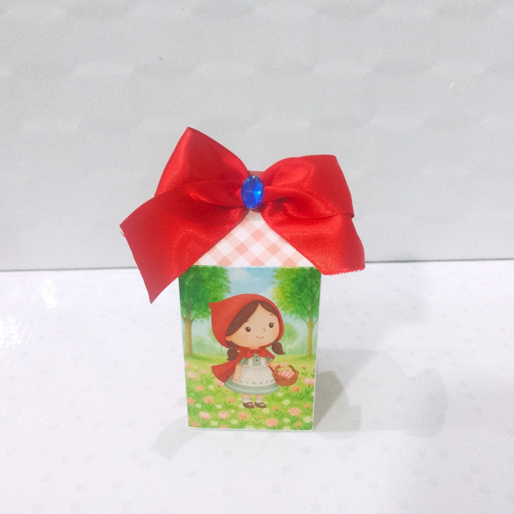 Kit 10 Caixa Milk Personalizada Chapeuzinho Vermelho / Lembrancinha de Festa, Caixa Milk Tema Chapeuzinho Vermelho