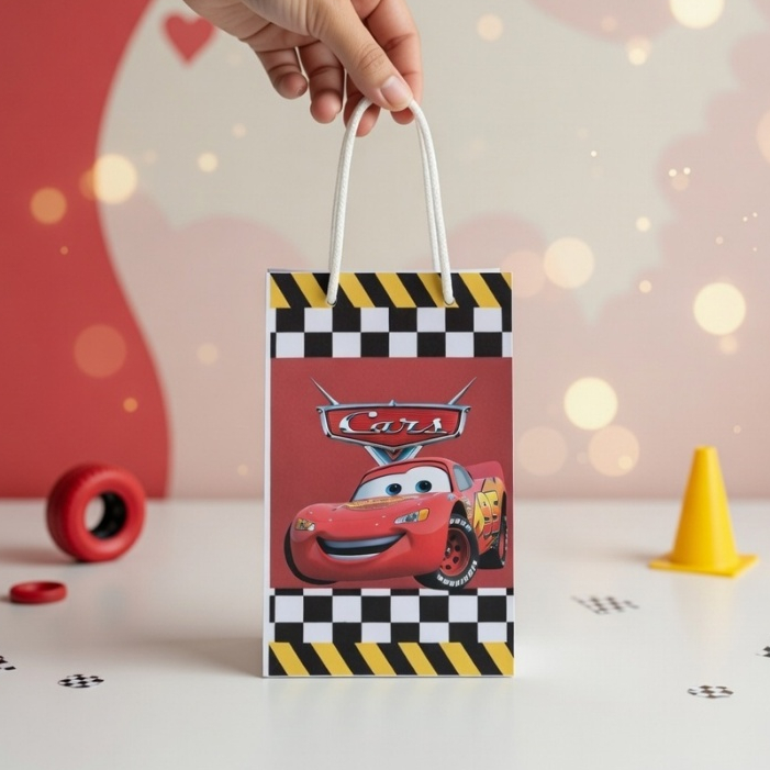 Sacolinhas Personalizadas para Festa Aniversario Lembrancinha Carros Relâmpago McQueem