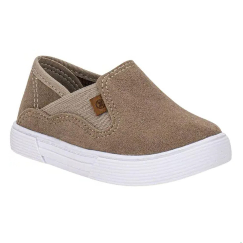Tênis Masculino Infantil Molekinho Menino Slip on Calce Fácil Camurça Estiloso Confortavel