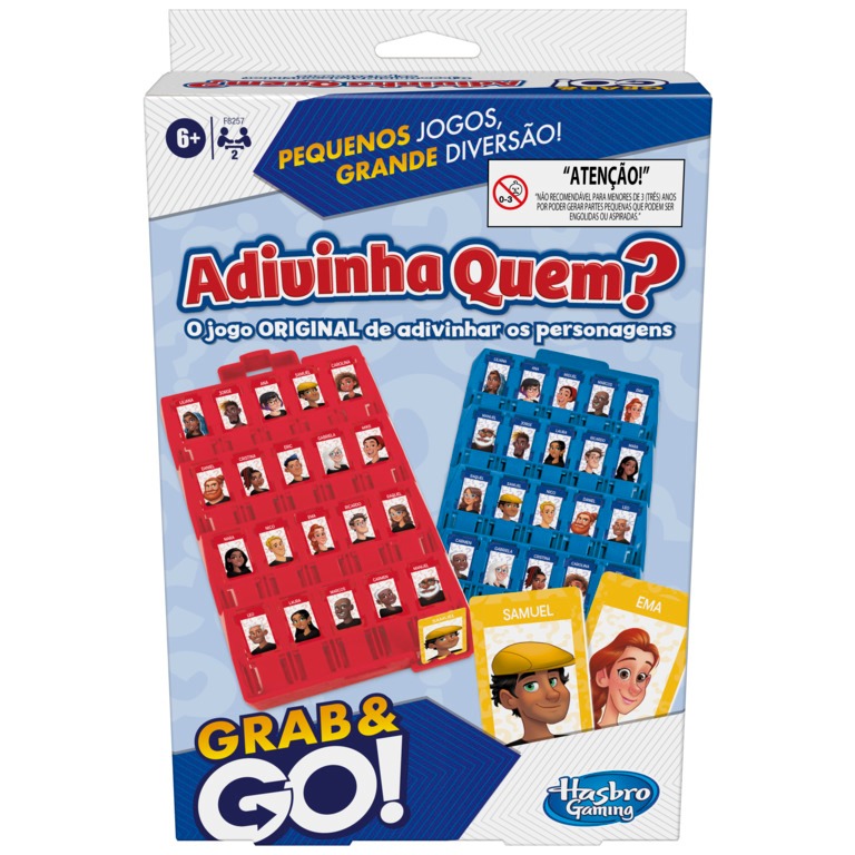 Jogo Adivinha Quem? Grab & Go! Hasbro F8257