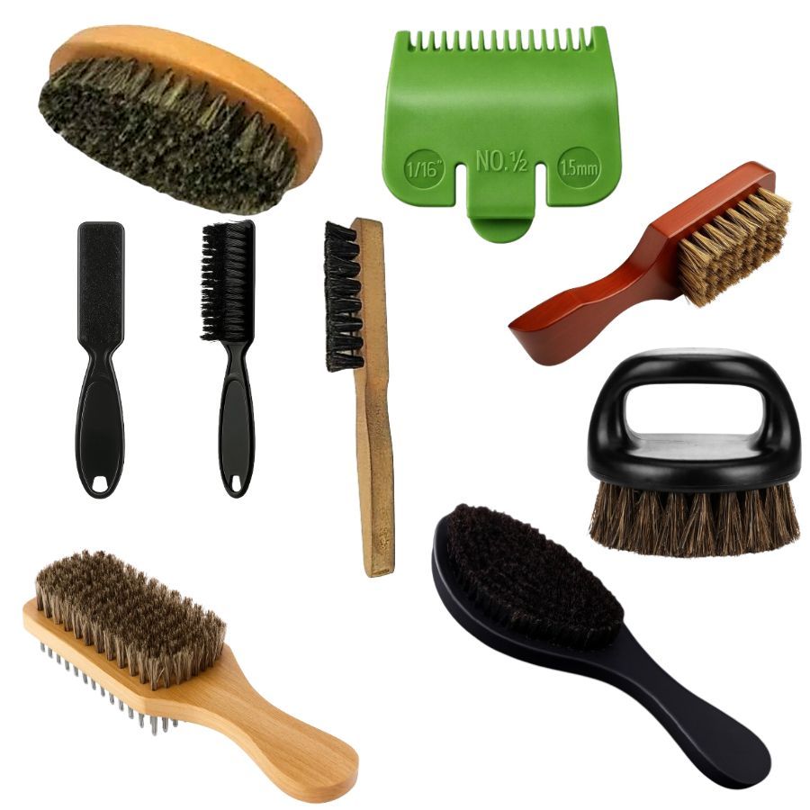 Escovas de vários tipos e tamanhos para penteado W