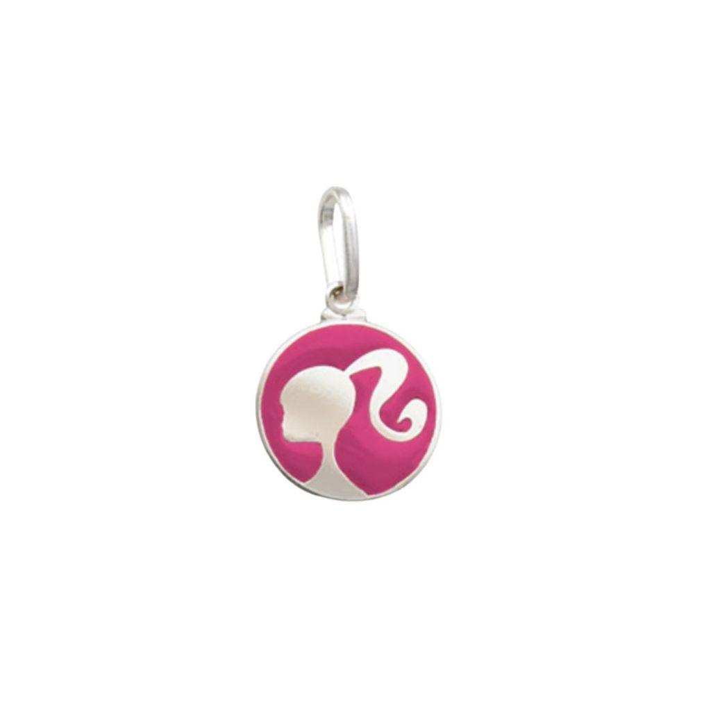 Pingente de Prata 925 Barbie Resinada