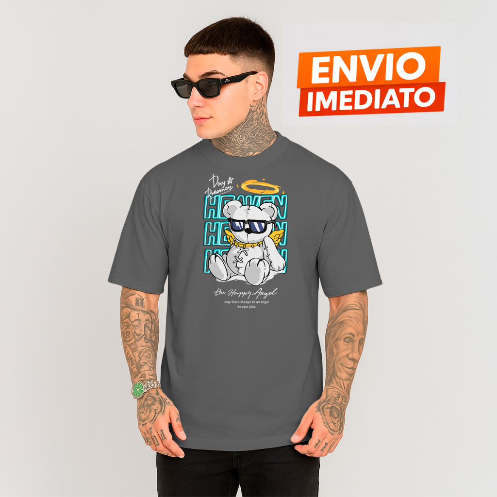 Camiseta Streetwear Heaven Angel – Edição Angel Bear Premium