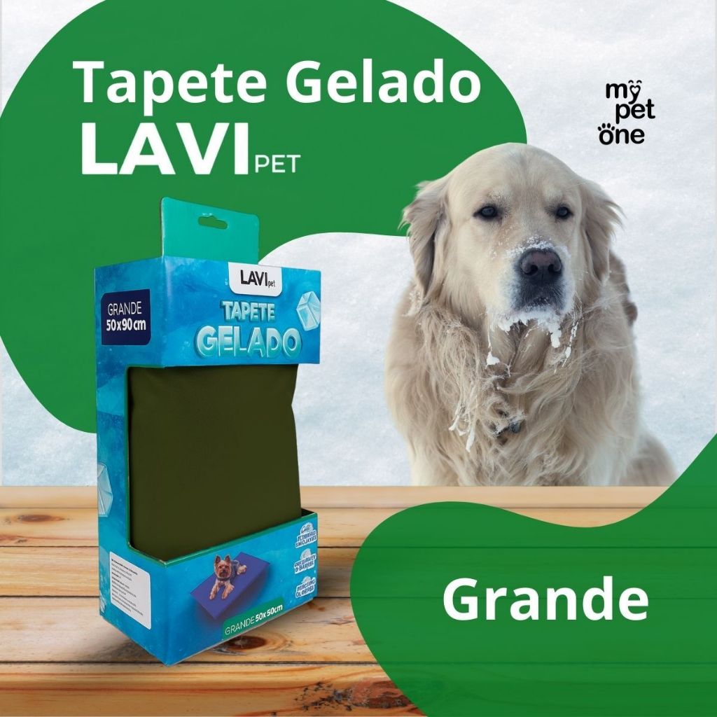 Tapete Gelado Grande Lavi Pet 90x50 para Cães - Verde Oliva em Oferta na Shopee