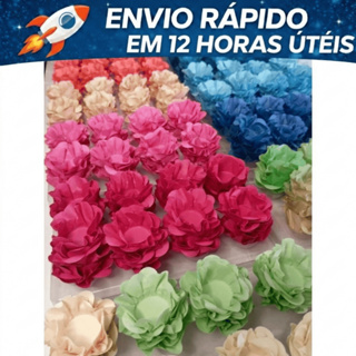 40~120 Forminha para Doces Finos Formato Flor - Casamento/Aniversário/Batizado - Diversas Cores em Oferta na Shopee