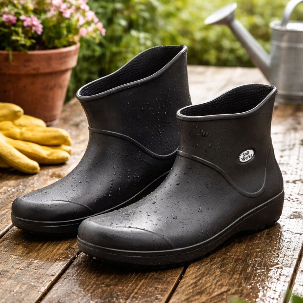 Bota Cano Extra Curto BB85 Preta Soft Works para Clínicas Cozinha Limpeza Hospitalar Antiderrapante Antibacteriano em Oferta na Shopee