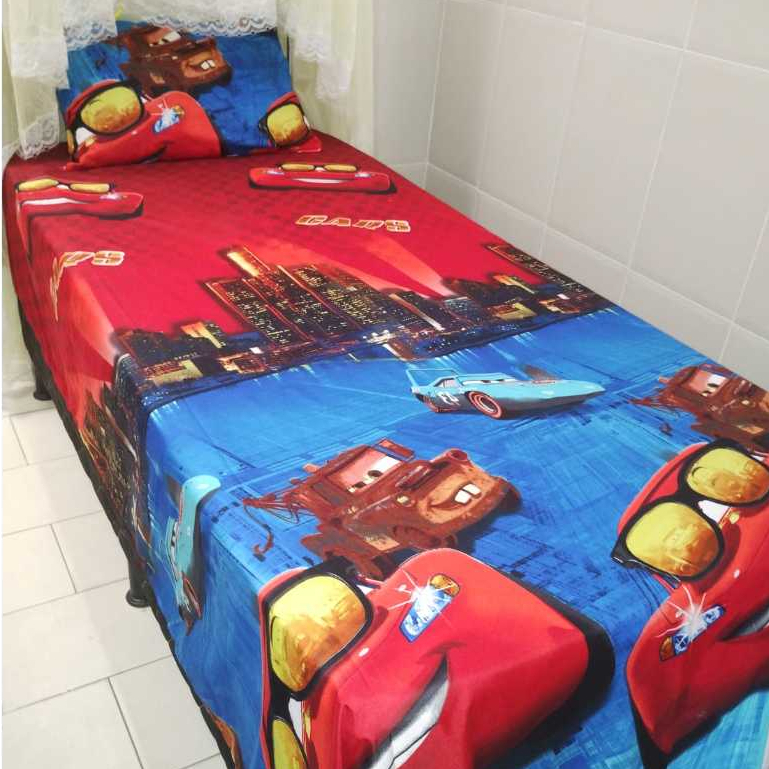 Jogo de Lençol Solteiro 02 Peças Infantil Temático Diversos Personagens Menino Menina em Oferta na Shopee