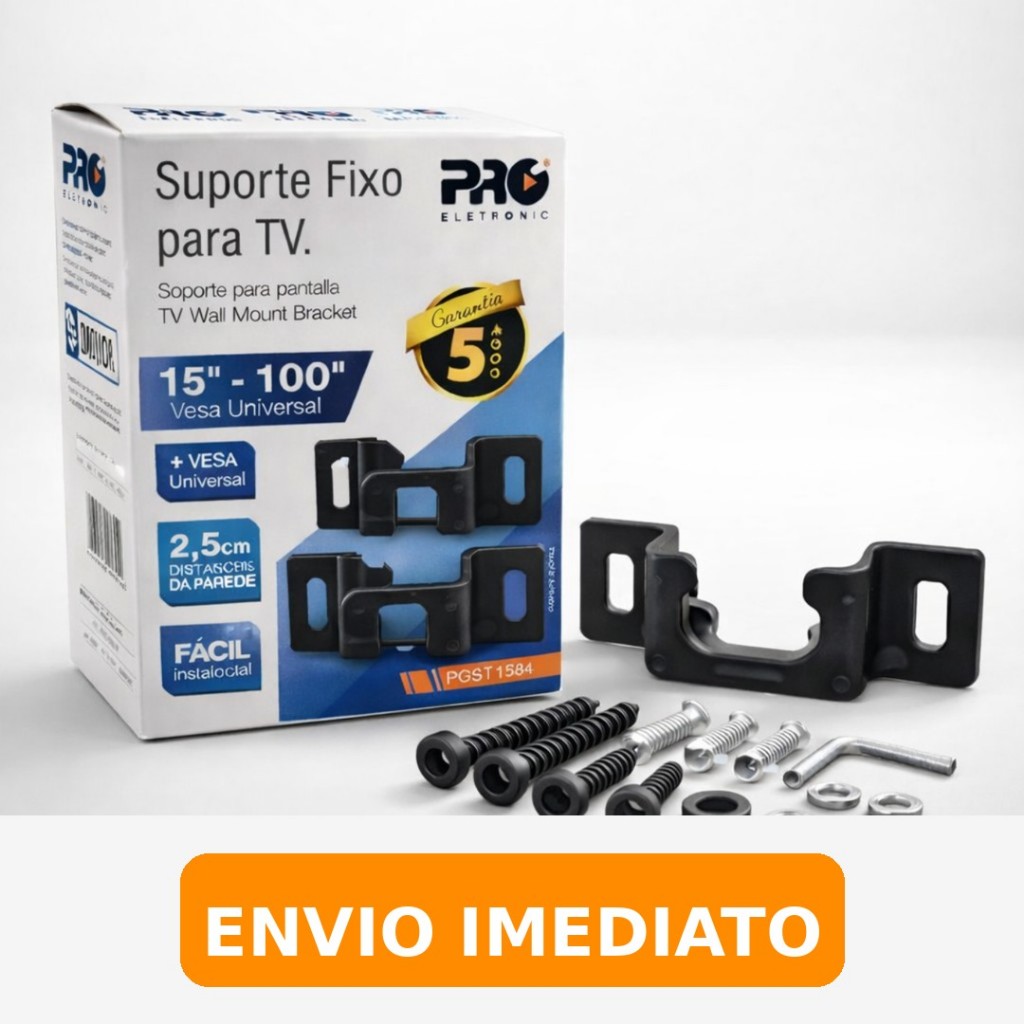 Suporte TV Universal Fixo Smart TV LED LCD 4K Parede E Painel 24 32 43 50 55 60 75 100 Polegadas