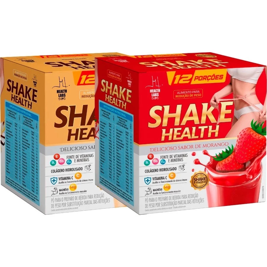 Kit 2x Shake Substituto de Refeições 240g X 2 Unid (480g) Healht Labs (Suporte Nutricional Diário)