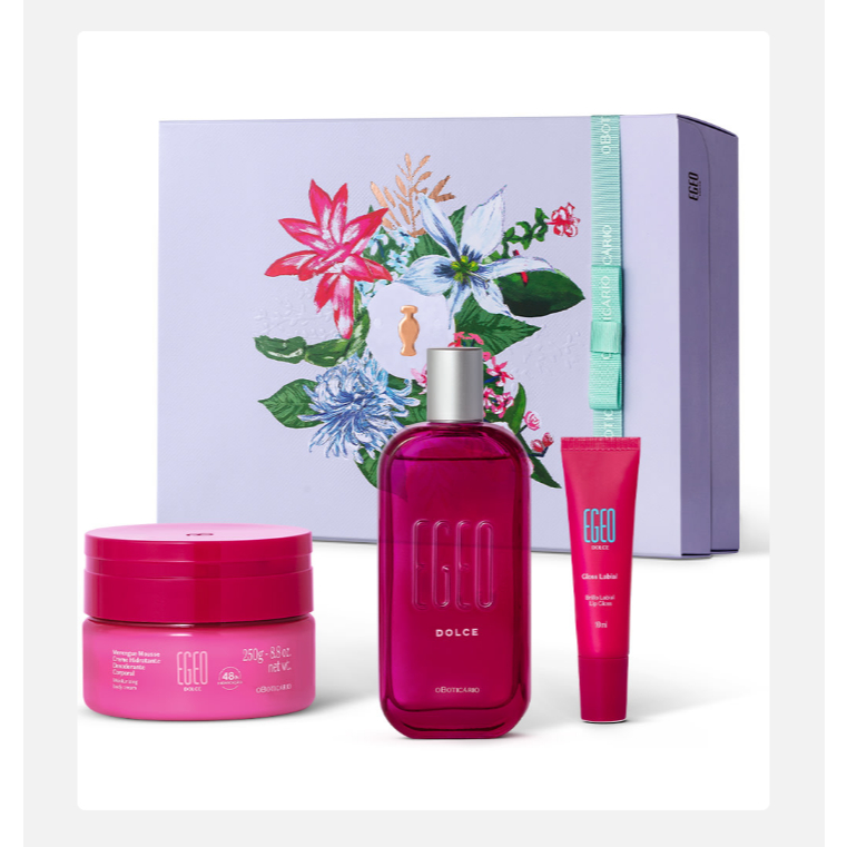 Kit Presente O Boticário Egeo Dolce Feminino – Perfume + Creme Hidratante