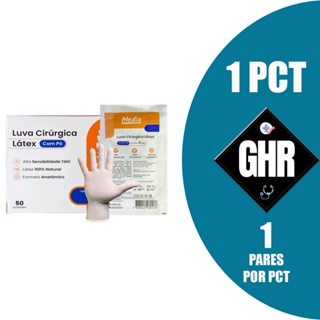 Luva Cirúrgica Estéril 6,5/7,0/7,5/8,0/8,5 em Oferta na Shopee