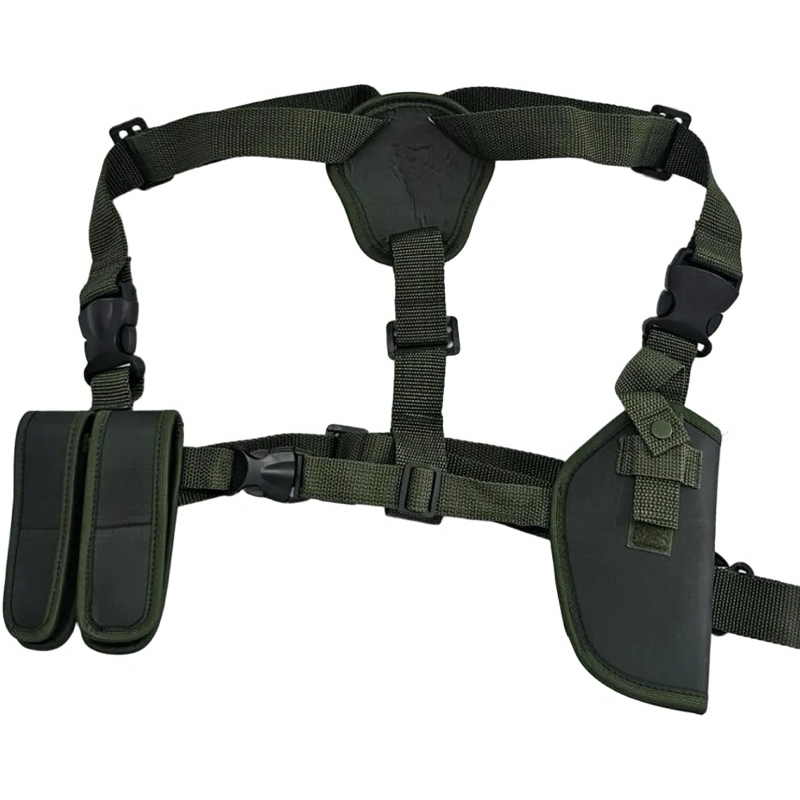 COLDRE AXILAR COM PORTA CARREGADOR NYLON 600 PRETO (G) COM AJUSTE