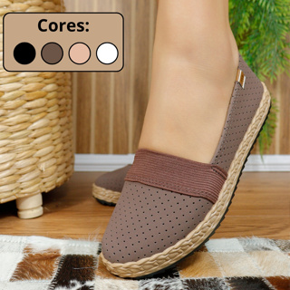 Sapatilha Moleca Feminina Alpargata Furadinha Fofa 5696.300 em Oferta na Shopee