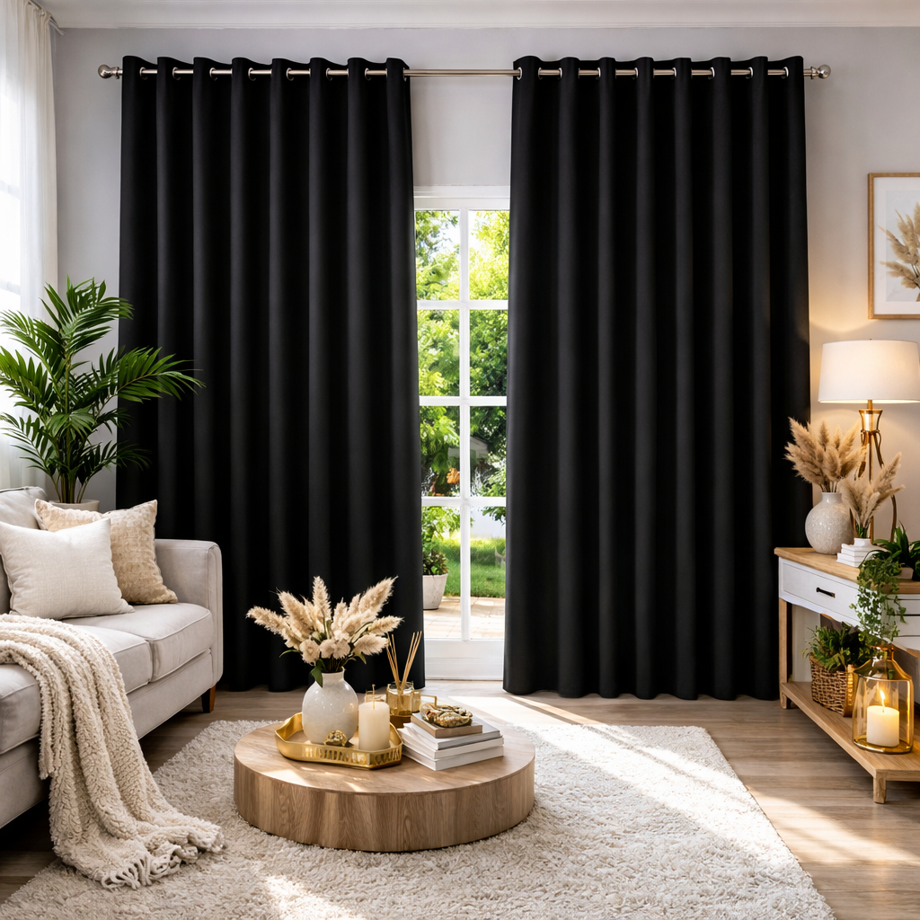 Cortina Blackout Corta Luz em Tecido Premium Blecaute para Quarto e Sala