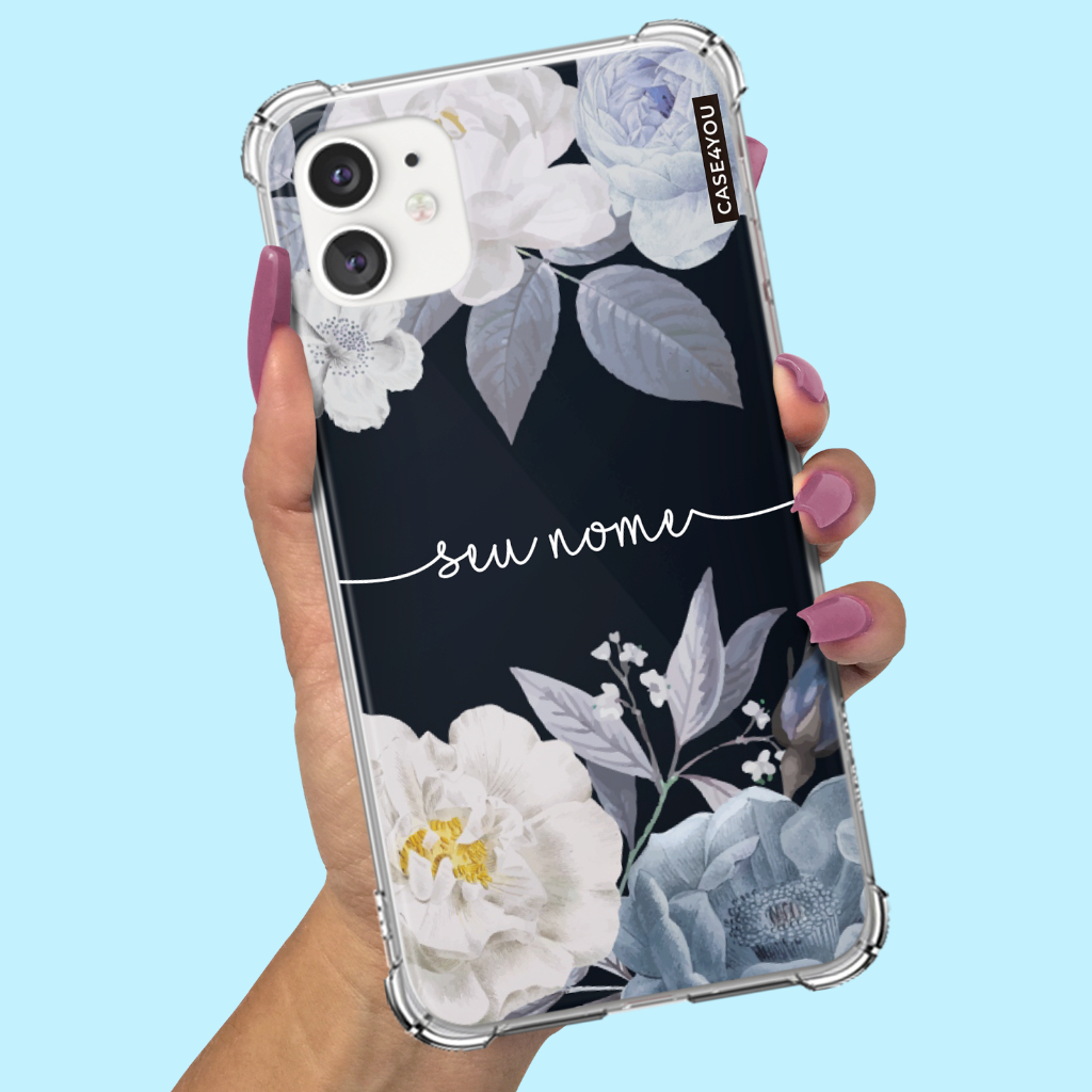 Capa Capinha Para Samsung Galaxy A10 A10s A11 A12 A13 A14 A15 A16 A17 Anti-impacto Personalizada Floral 4