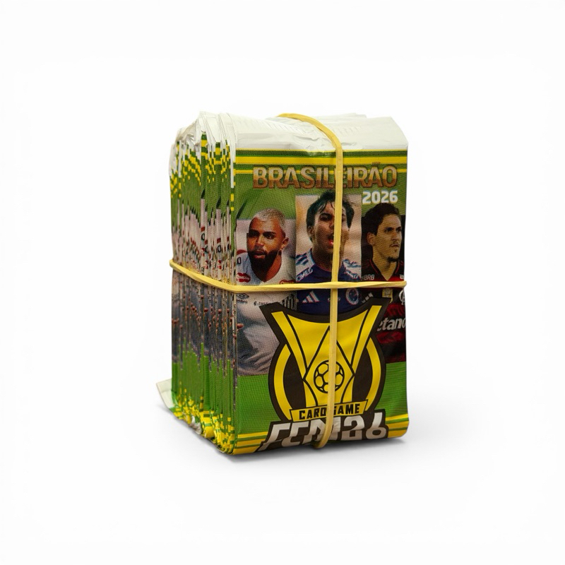 Kit 50 Pacotes de Cards Futebol Brasileirão 2026 Jogadores Atuais 200 Figurinhas Totais Cada Pacote com 4 Cards Cada em Oferta na Shopee