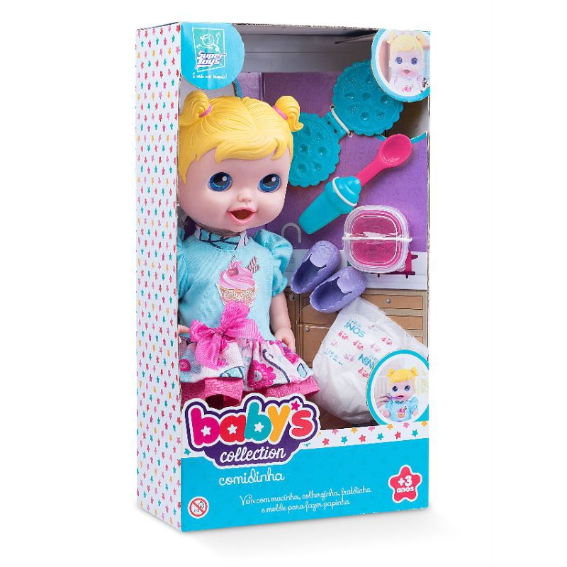 Boneca Comidinha Babys – Com Massinha e Acessórios - Come Comidinha