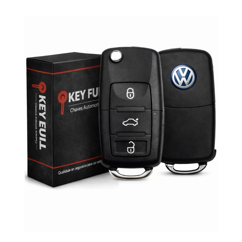 Chave Canivete Carcaça Volks Gol G4 G5 Fox Polo Golf Vw 3bts em Oferta na Shopee
