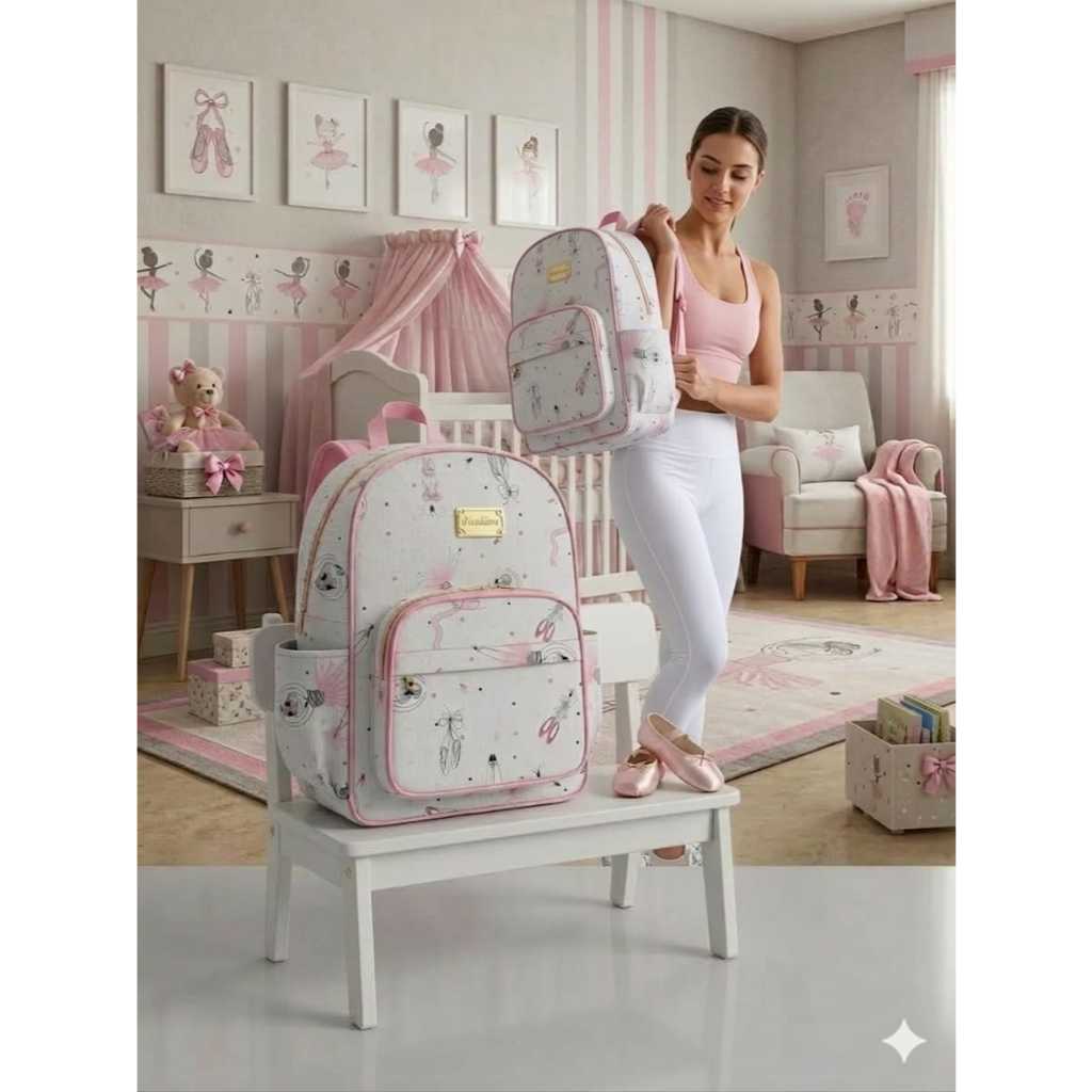 "Mochila Maternidade pa Minino e Minina Versatil, Perfeita ideal na Rotina da Escola, Creche e passeio a pronta Entrega. em Oferta na Shopee