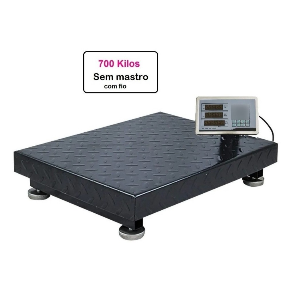Balança de plataforma painel digital 700kg sem mastro