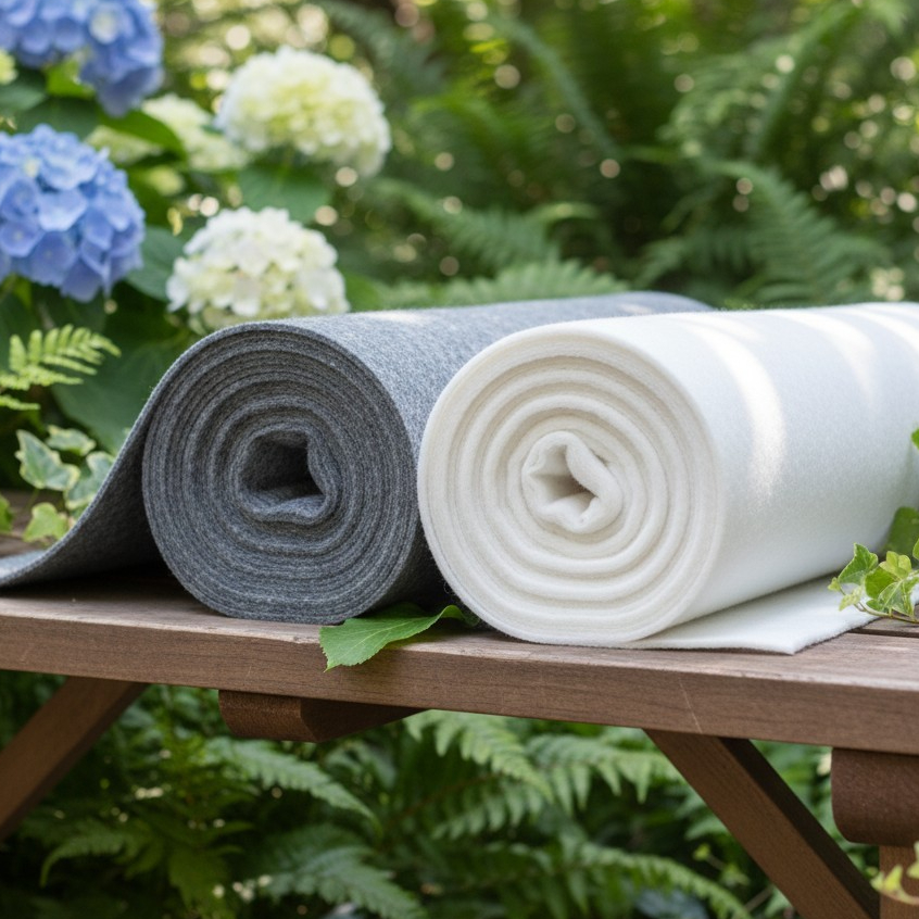 Manta Bidim Geotextil Drenagem Jardim Casa Jardinagem Tam 10 M² 10x1mts Branca ou Cinza Gold Plant