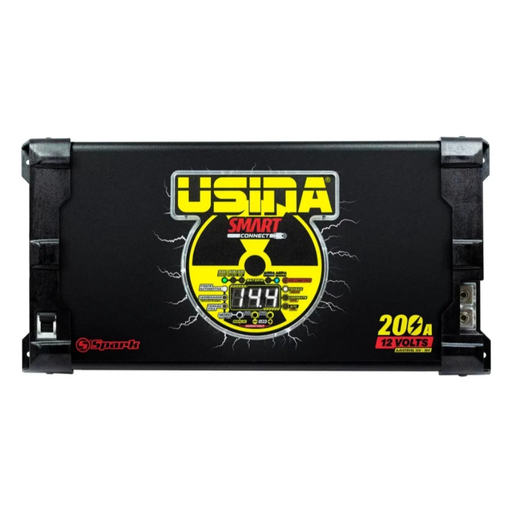 Fonte Automotiva Usina Smart Connect 200a Monovolt 12v - 220V