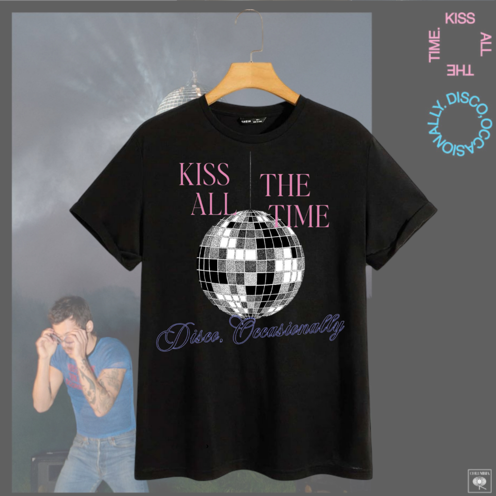 CAMISETA HARRY STYLES - KISS ALL THE TIME. DISCO
