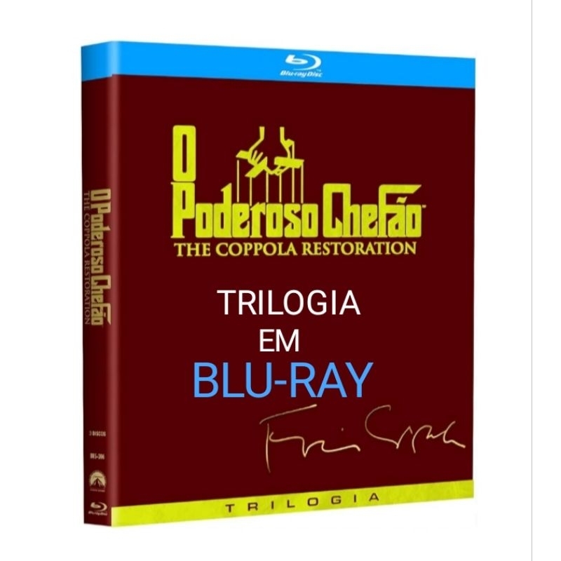 Trilogia O Poderoso Chefão em Blu-ray Disk - Filme Legendado Original - Produto Usado Perfeito Estado