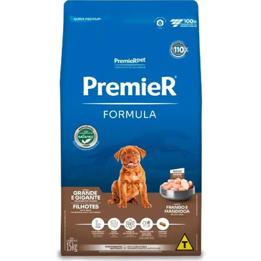 Ração Premier Fórmula para Cães Filhotes de Raças Grandes – Frango 15kg