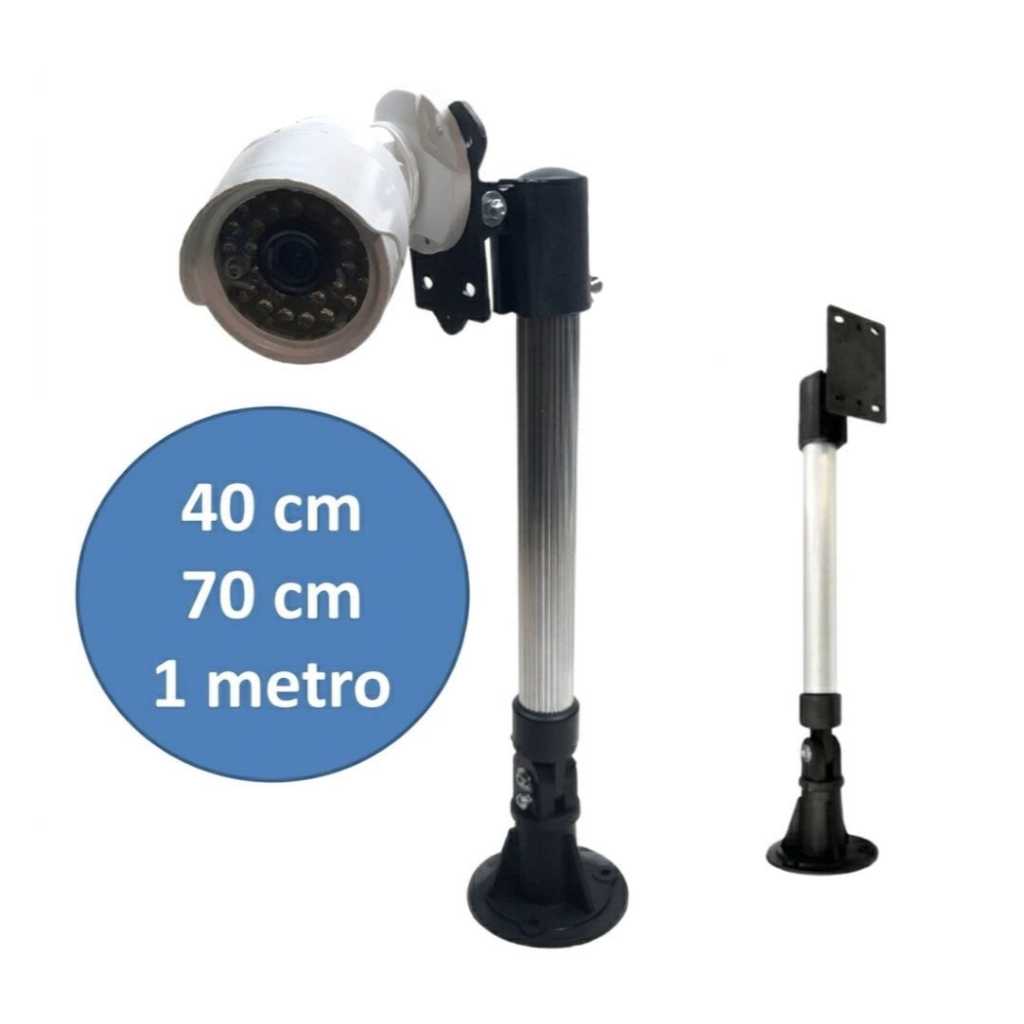 Suporte Prolongador P/ Sensor e Câmeras de Segurança de Alumínio 40 CM 70CM 1 Metro | Suporte CFTV em Oferta na Shopee