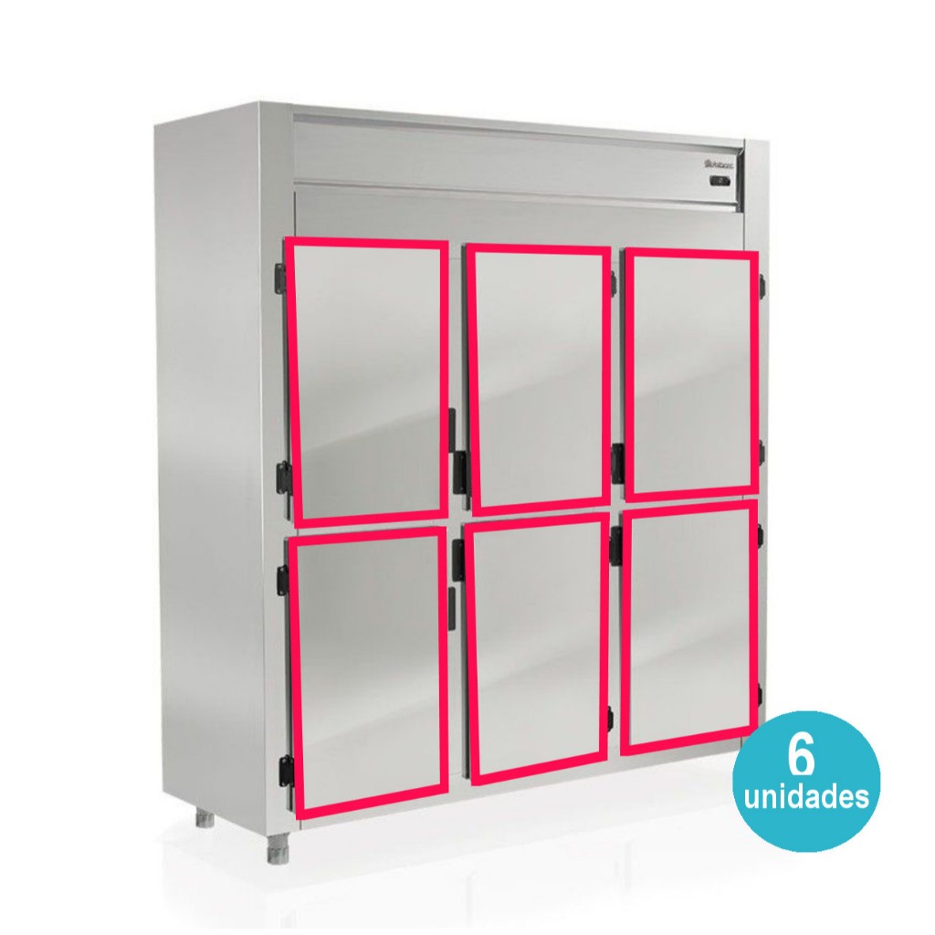 06 Borrachas Gaxeta Refrigerador Gelopar Grep 4p - 46x68cm