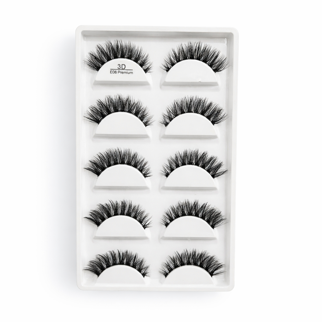 Cilios E08 premium - base transparente em Oferta na Shopee