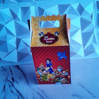 Caixa maleta branca de neve personalizada, lembrancinha de festa branca de neve/aniversario branca de neve