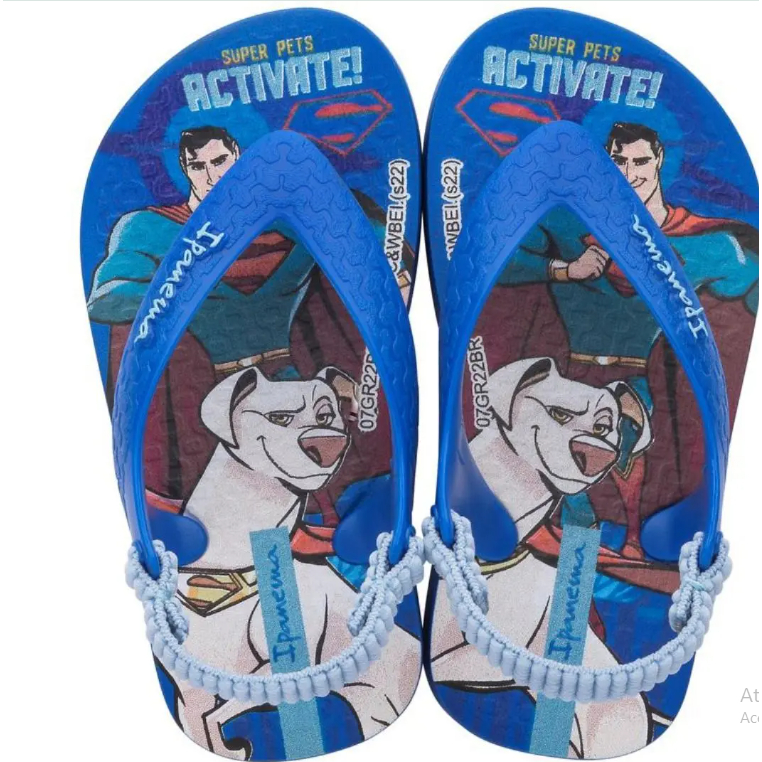 Chinelo Baby Ipanema Super Pets Confortável Estiloso Infantil Menino