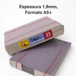 Papelao Holler - Kit 100 Cartao Capa Agenda A5+ 1,9mm Encardenação