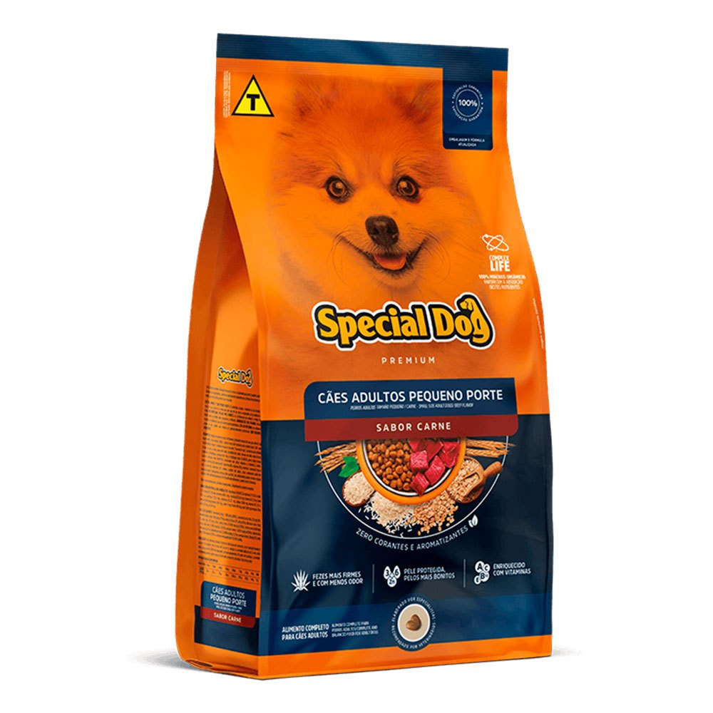 Ração Special Dog Para Cães Adultos Raças Pequenas Sabor Carne 10,1kg