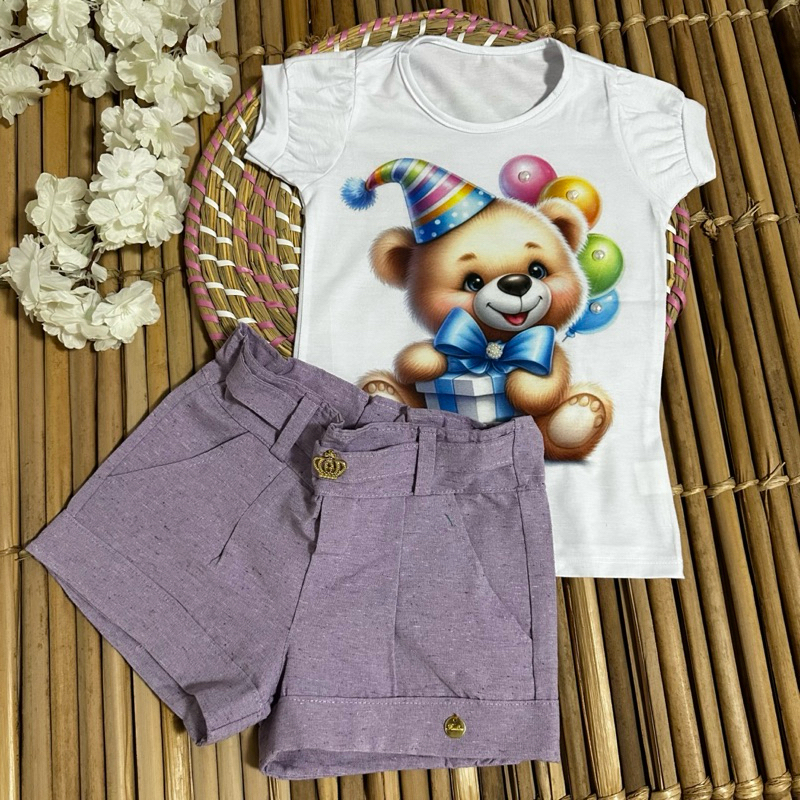 CONJUNTO MENINAS INFANTIL LANÇAMENTO REF 164 — imagem 2 de 2