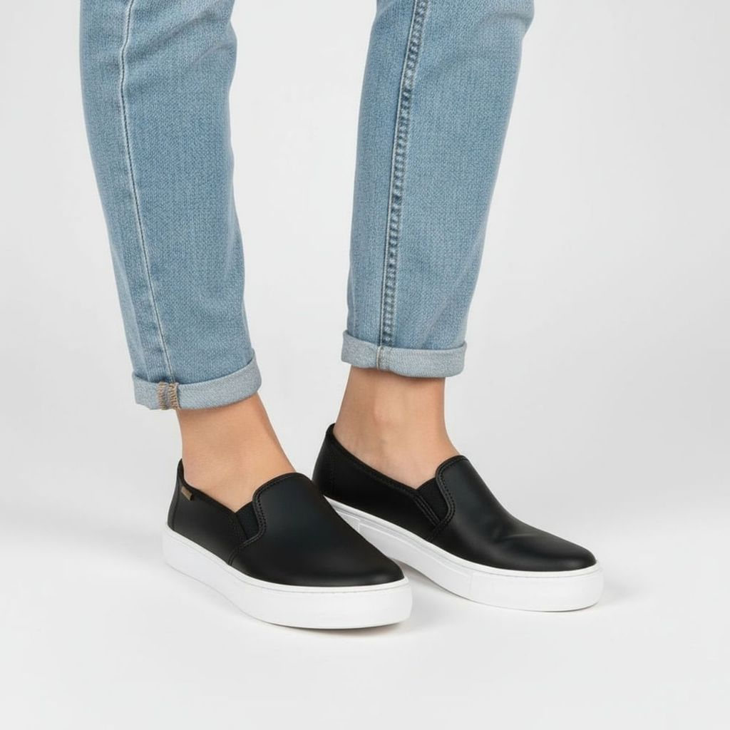 Tênis Moleca Slip On Feminino Plataforma Solado Alto Flat Form 5658.530 — imagem 2 de 2