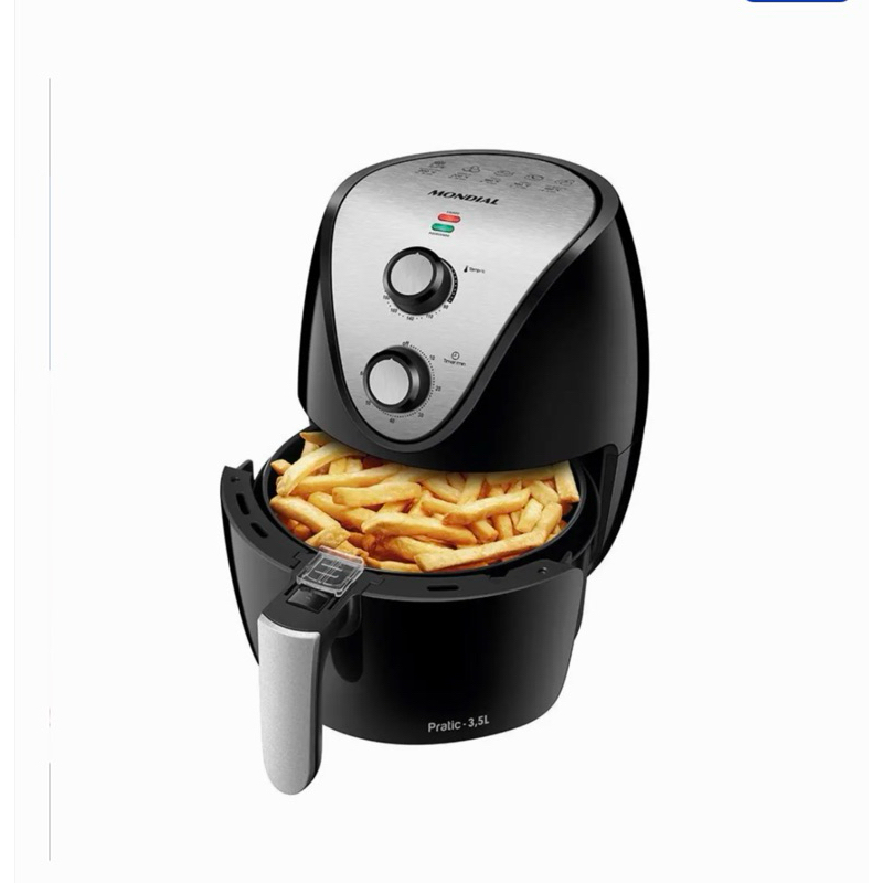 Air Fryer Mondial Family AFN-40-BI Preto 3,5L com Timer 110v